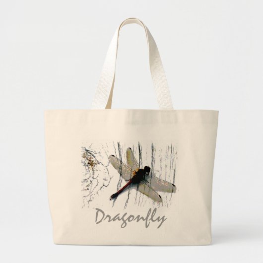 Dragonfly Art Fotografie Afbeelding Canvas tas (Voorkant)