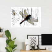 Dragonfly Art fotografie Poster (Thuiskantoor)