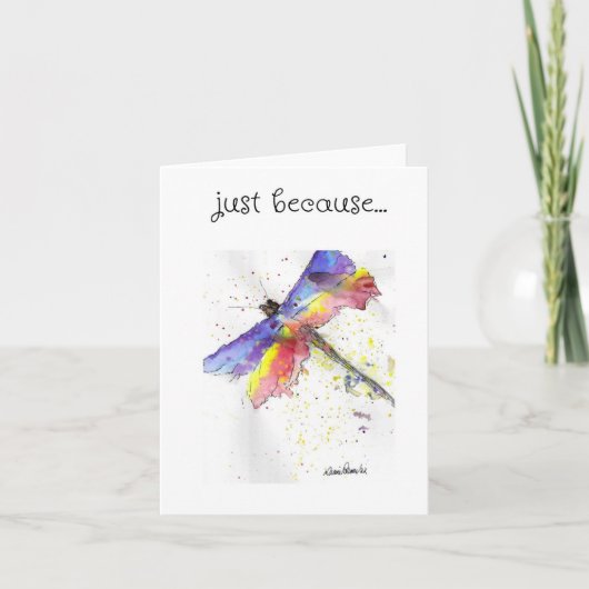 Dragonfly Art, gewoon omdat Kaart (Voorkant)
