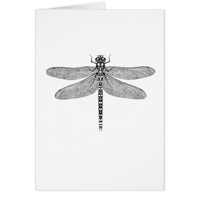 Dragonfly art groetings card - succes! (Voorkant)