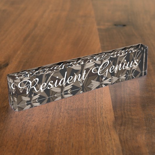 Dragonfly Art Naambordje (Zijkant)