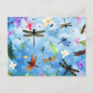 dragonfly art nola kelsey briefkaart