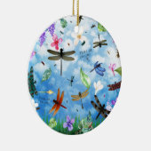 dragonfly art nola kelsey keramisch ornament (Rechts)