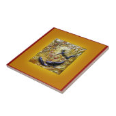 Dragonfly Art Nouveau Bronze door Sharles Tegeltje (Zijkant)