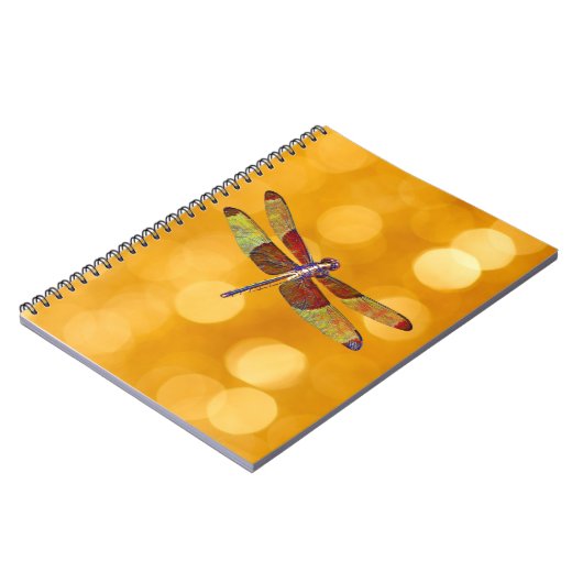 Dragonfly Art over Gold Journal-Notitieboek Notitieboek (Linkerzijde)
