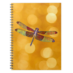 Dragonfly Art over Gold Journal-Notitieboek Notitieboek
