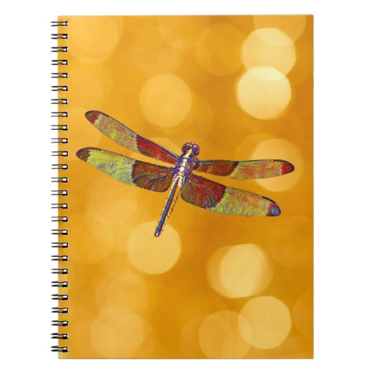 Dragonfly Art over Gold Journal-Notitieboek Notitieboek (Voorkant)