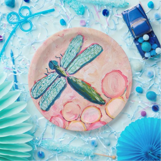 Dragonfly Art Papieren Bordje (Feest)