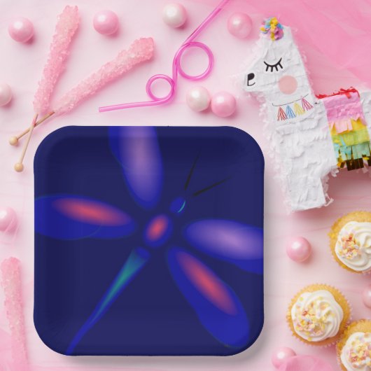 Dragonfly Art Papieren Bordje (Feest)