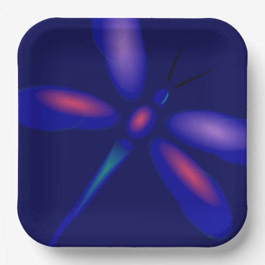 Dragonfly Art Papieren Bordje (Voorkant)