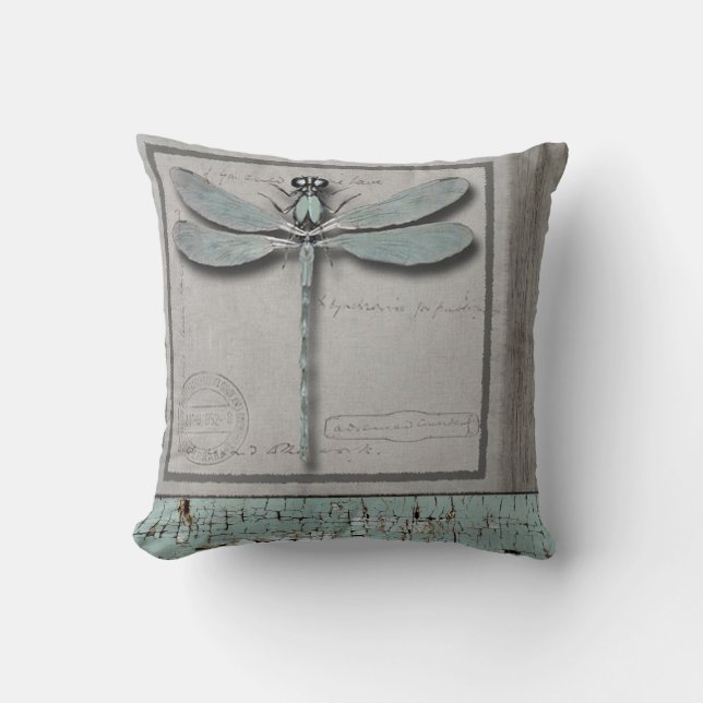 Dragonfly art pillow, kunstenaar Karen J Williams Kussen (Voorkant)