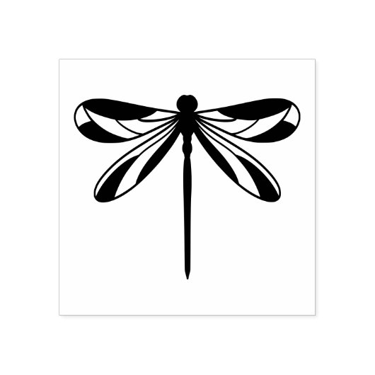 Dragonfly Art Rubber Stamp Rubberstempel (Afrduk)