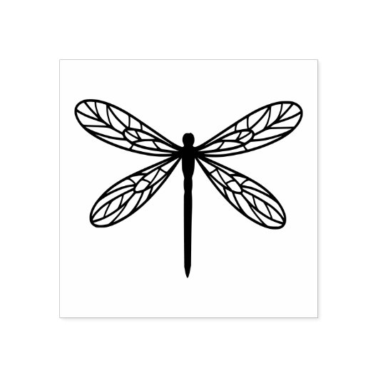 Dragonfly Art Rubber Stamp Rubberstempel (Afrduk)