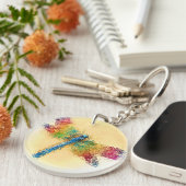 Dragonfly Art Sleutelhanger (Voorkant Rechts)