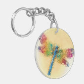 Dragonfly Art Sleutelhanger (Voorkant Links)