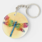 Dragonfly Art Sleutelhanger (Achterkant)