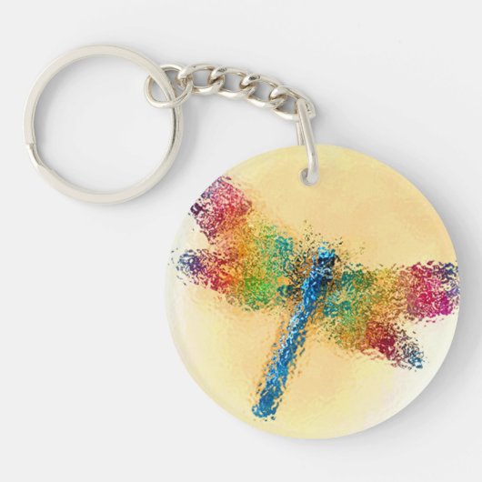 Dragonfly Art Sleutelhanger (Voorkant)