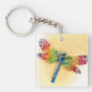 Dragonfly Art Sleutelhanger