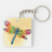 Dragonfly Art Sleutelhanger (Achterkant)