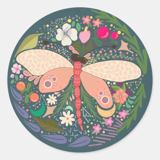 DRAGONFLY ART STICKERS STICKS (Voorkant)