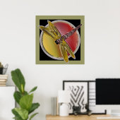 Dragonfly Art Symbols Dragonflies Poster (Thuiskantoor)