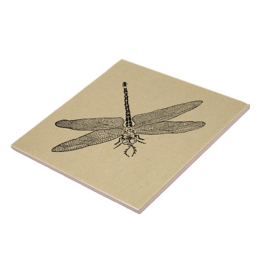  dragonfly Art Tegeltje (Zijkant)