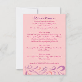 DRAGONFLY Baby Naming Invitation Direction Kaart