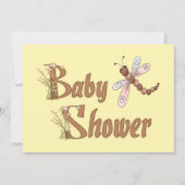 Dragonfly Baby shower Uitnodiging (Voorkant)