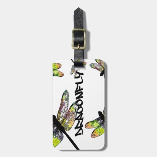 DRAGONFLY BAGAGELABEL (Voorkant verticaal)