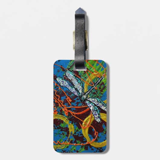 Dragonfly-Bagagelabel Bagagelabel (Achterkant verticaal)