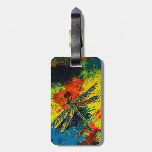 Dragonfly-Bagagelabel Bagagelabel (Achterkant verticaal)