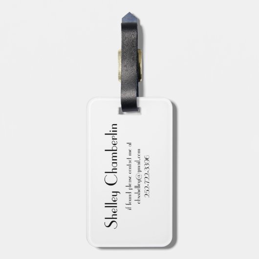 Dragonfly-bagagelabel Bagagelabel (Achterkant verticaal)