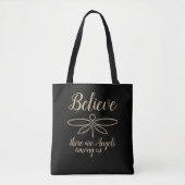 Dragonfly Believe Tote Bag (Voorkant)