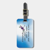 Dragonfly, bezoeker uit de hemel bagagelabel (Voorkant verticaal)