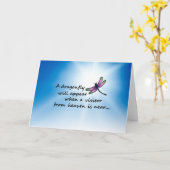 Dragonfly, bezoeker uit de hemel kaart (Gele Bloem)