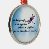 Dragonfly, bezoeker uit de hemel metalen ornament (Rechts)