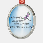 Dragonfly, bezoeker uit de hemel metalen ornament (Links)