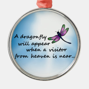 Dragonfly, bezoeker uit de hemel metalen ornament
