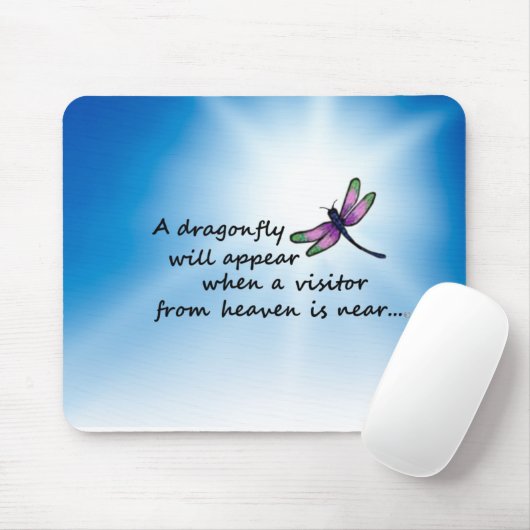 Dragonfly, bezoeker uit de hemel muismat (Met muis)