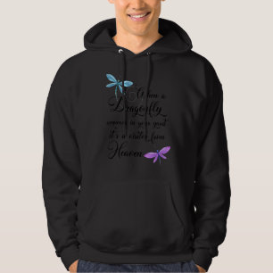 Dragonfly-bezoeker van Heaven Quote-libellen Hoodie