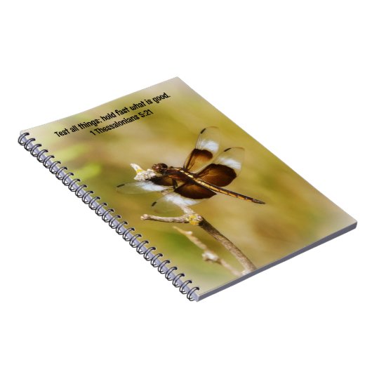 Dragonfly Bible Verse Faith Prayer Journal Notitieboek (Rechterzijde)