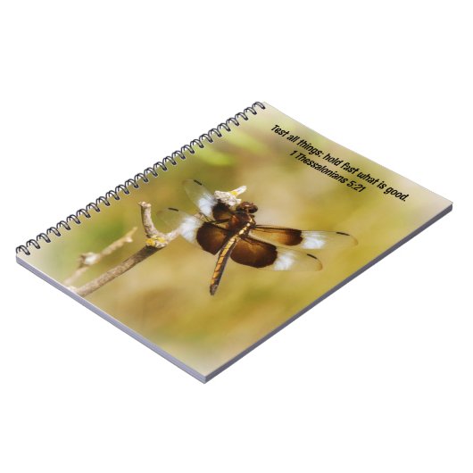Dragonfly Bible Verse Faith Prayer Journal Notitieboek (Linkerzijde)
