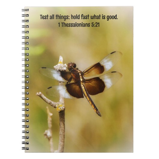 Dragonfly Bible Verse Faith Prayer Journal Notitieboek (Voorkant)