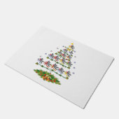 Dragonfly Bird kerstboom Gift Funny Kerstmis Deurmat (Schuin)