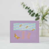 Dragonfly Birthday briefkaart (Staand voorkant)