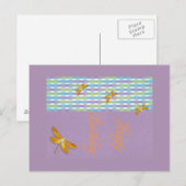 Dragonfly Birthday briefkaart (Voorkant / Achterkant)