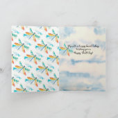 Dragonfly Birthday Kaart (Binnen)