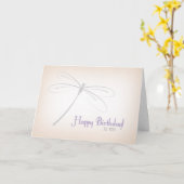 Dragonfly Birthday Kaart (Gele Bloem)
