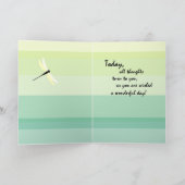 Dragonfly Birthday Kaart (Binnen)