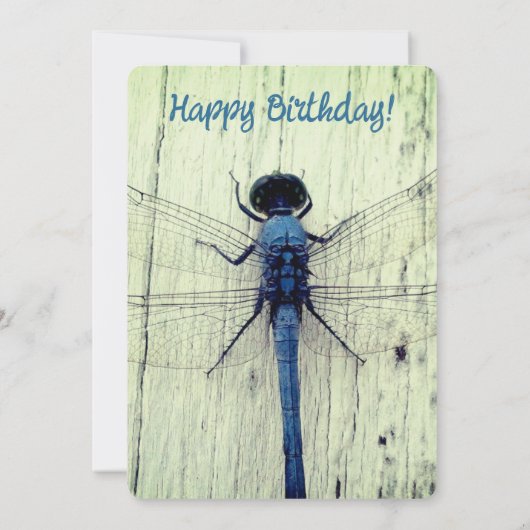 Dragonfly Birthday Kaart! Kaart (Achterkant)